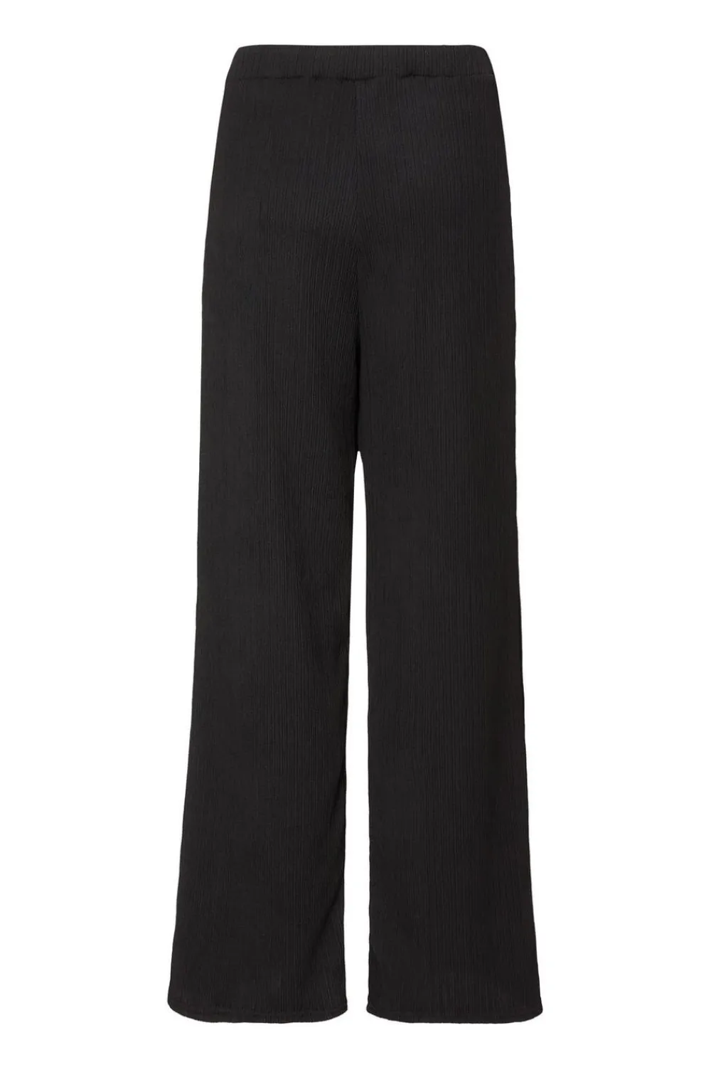 Quiz Trousers|Holiday>Black Textured Palazzo Trousers