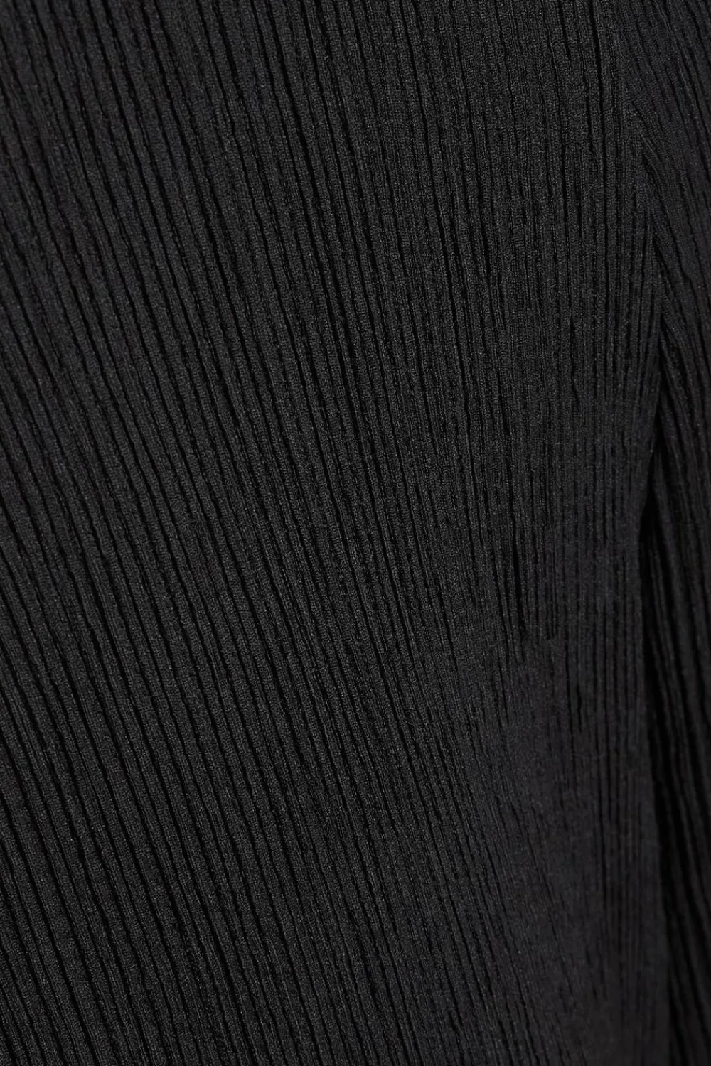 Quiz Trousers|Holiday>Black Textured Palazzo Trousers