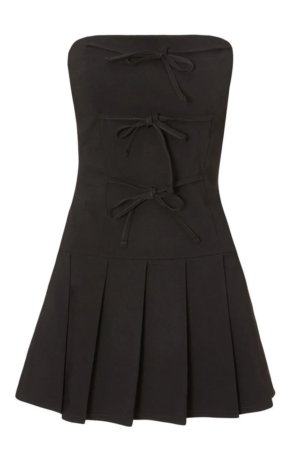 Quiz Going Out|Dresses>Tie Front Mini Dress