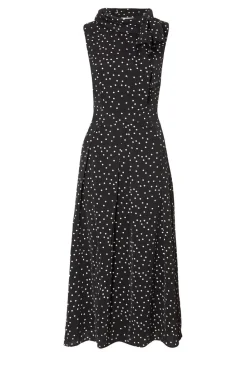 Quiz Day At The Races|Christening Guest>Tie Neck Polka Dot Midaxi Dress
