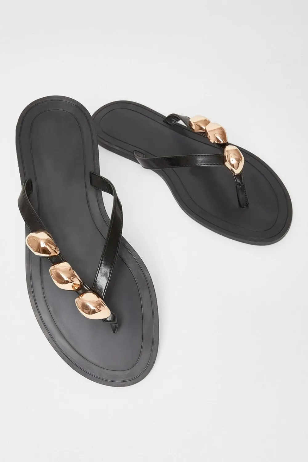Quiz Sandals|Holiday Shoes>Toe Thong Flat Sandals