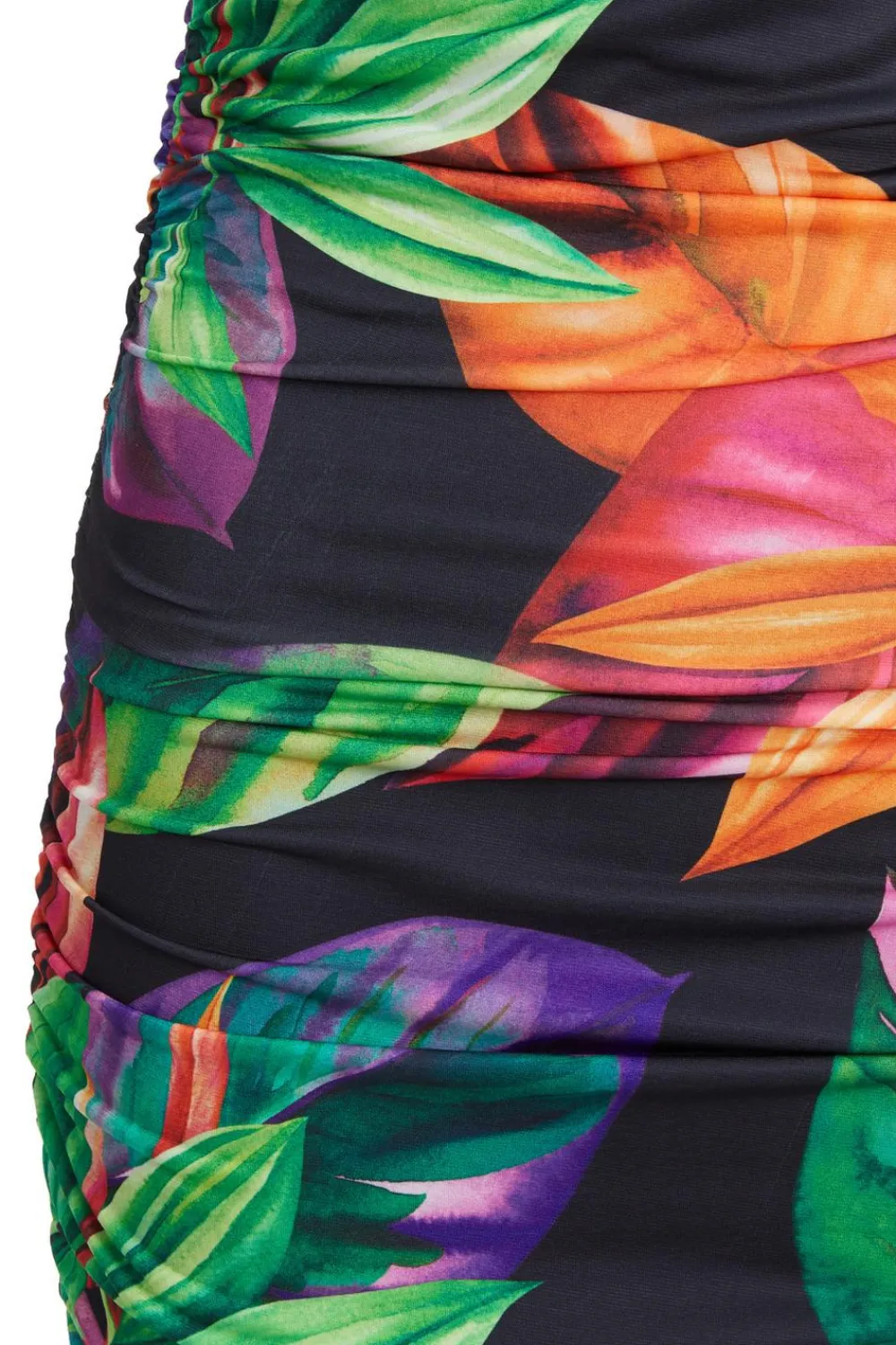 Quiz Holiday|Summer Dresses>Black Tropical Print Mini Dress