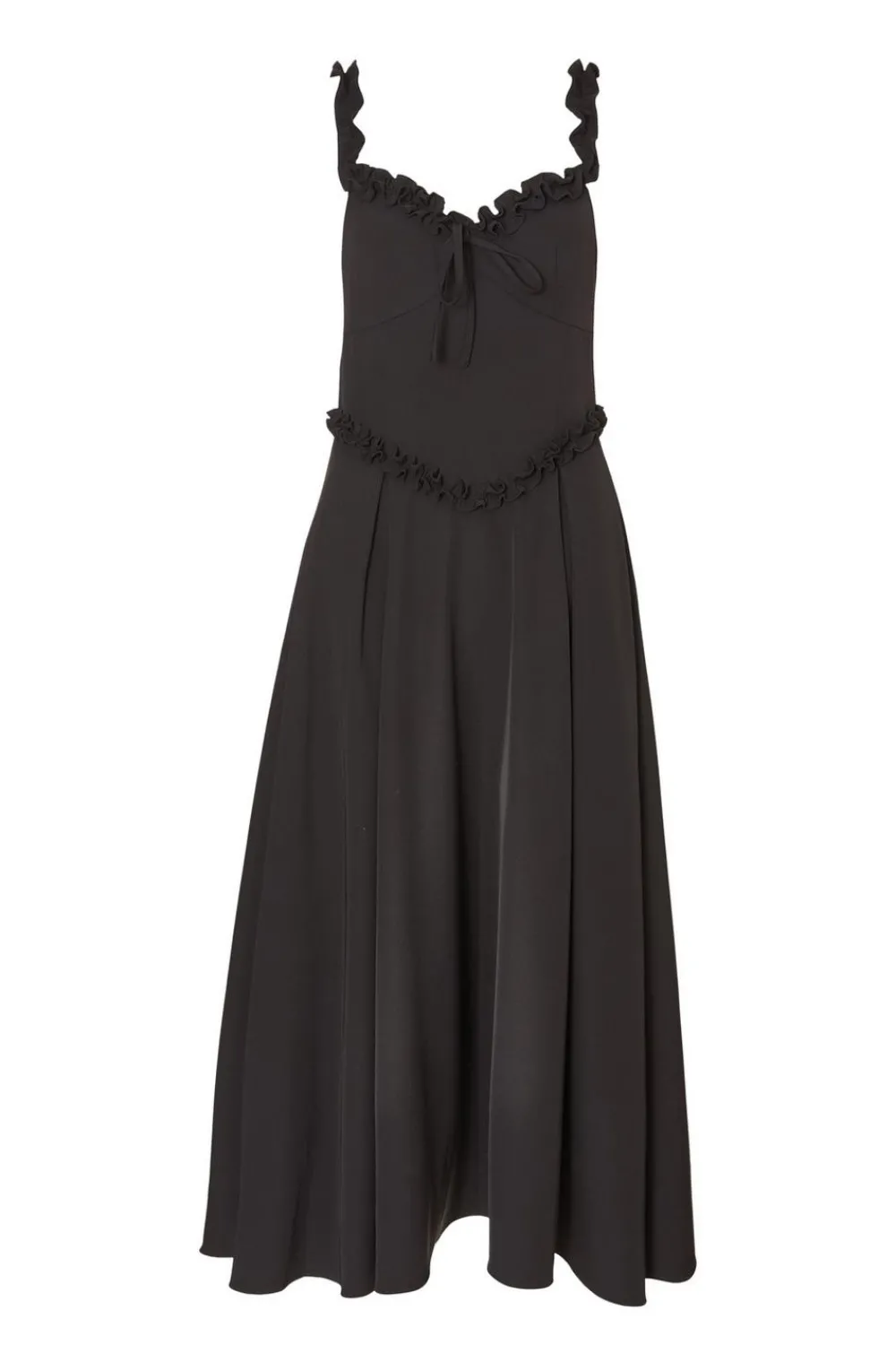 Quiz Day At The Races|Christening Guest>Black Woven Corset Midaxi Dress