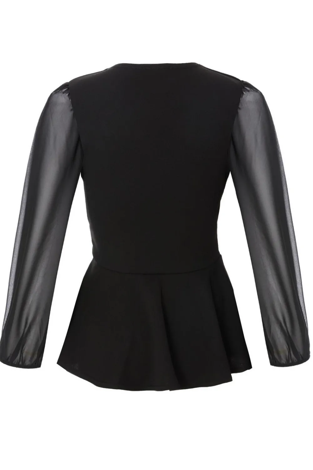 Quiz Going Out Tops|Tops>Black Wrap Front Buckle Top
