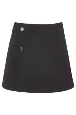 Quiz Workwear|Skirts>Black Wrap Mini Skirt