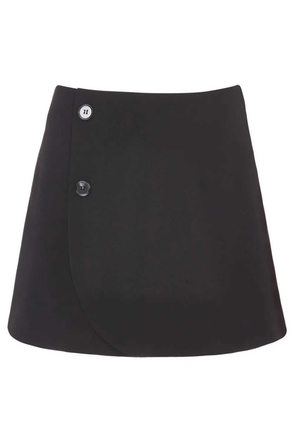Quiz Workwear|Skirts>Black Wrap Mini Skirt