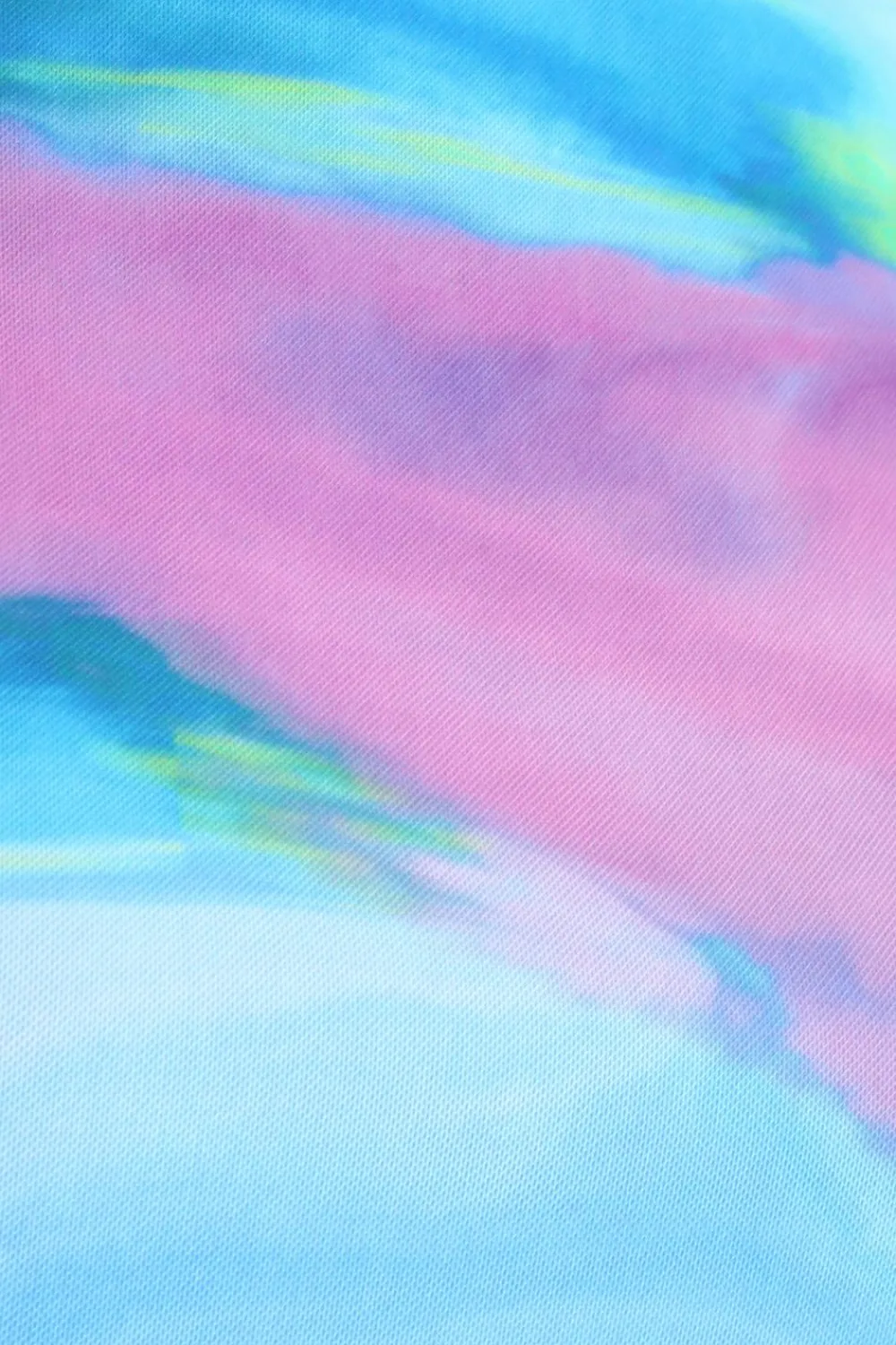 Quiz Summer Tops|Going Out Tops>Blue Abstract Print Mesh Top