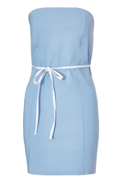 Quiz Summer Clothes|Holiday>Blue Bow Detail Mini Dress
