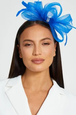 Quiz Wedding Accessories|Hair Accessories>Bow Diamante Headband Fascinator