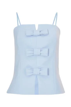 Quiz Summer Tops|Going Out Tops>Bow Front Strappy Top
