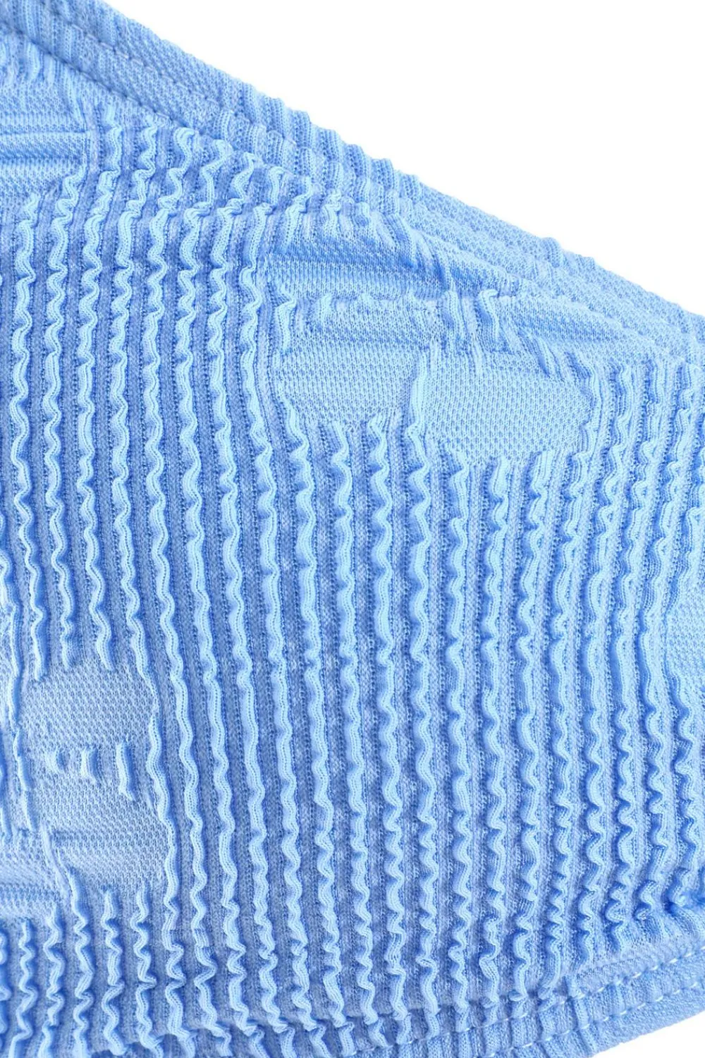 Quiz Holiday Accessories|Holiday>Blue Crinkle Knot Bikini Top