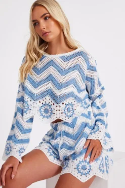 Quiz Summer Tops|Day Tops>Crochet Scalloped Top