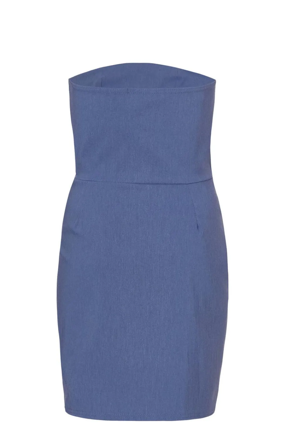 Quiz Summer Clothes|Holiday>Blue Denim Bandeau Mini Dress