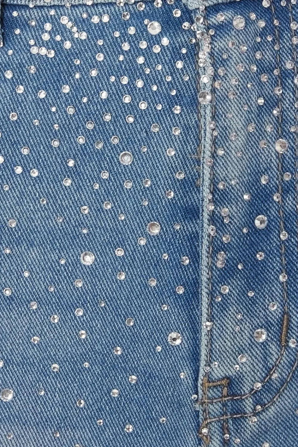 Quiz Summer Clothes|Shorts>Blue Denim Embellished Shorts