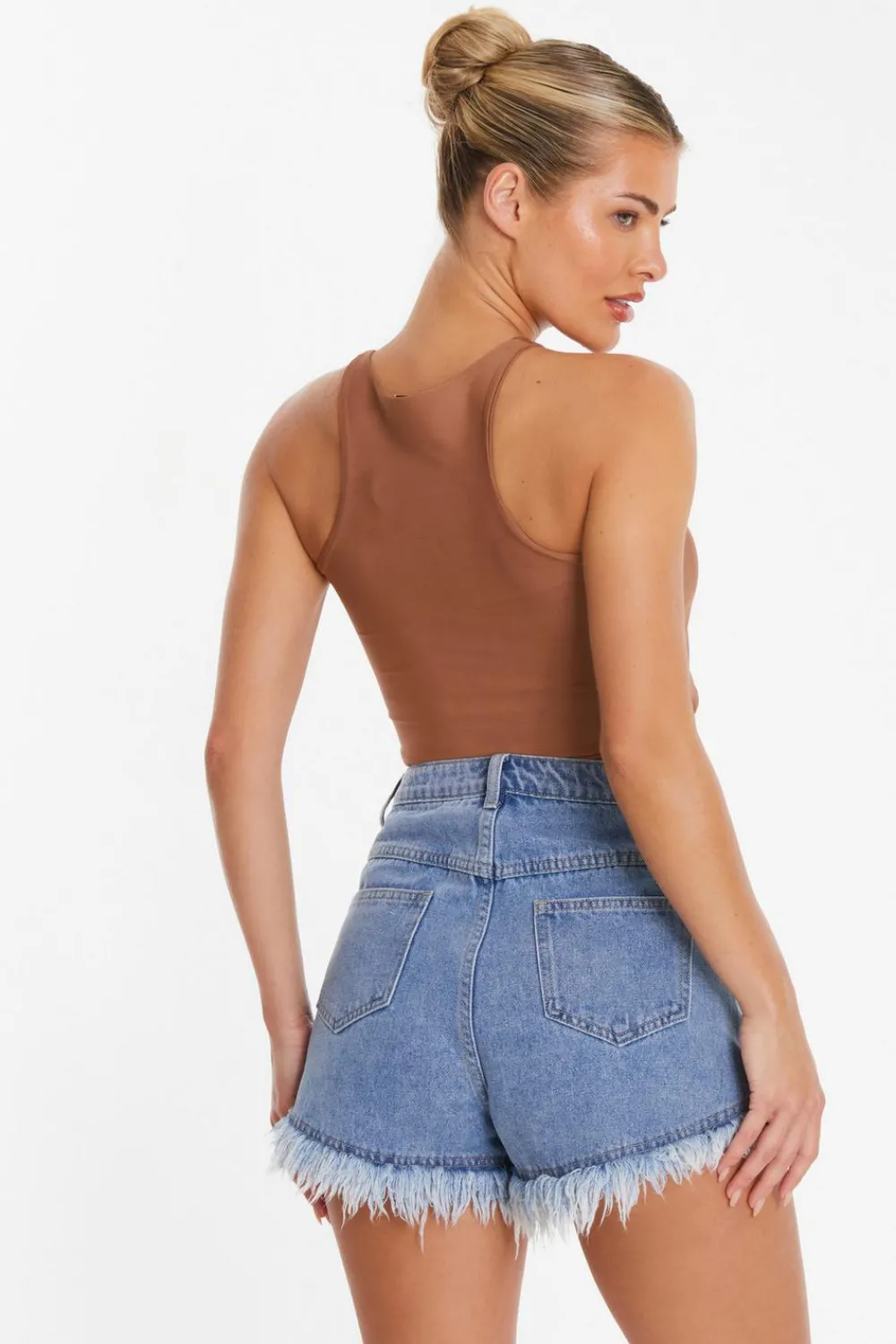 Quiz Summer Clothes|Shorts>Blue Denim Embellished Shorts