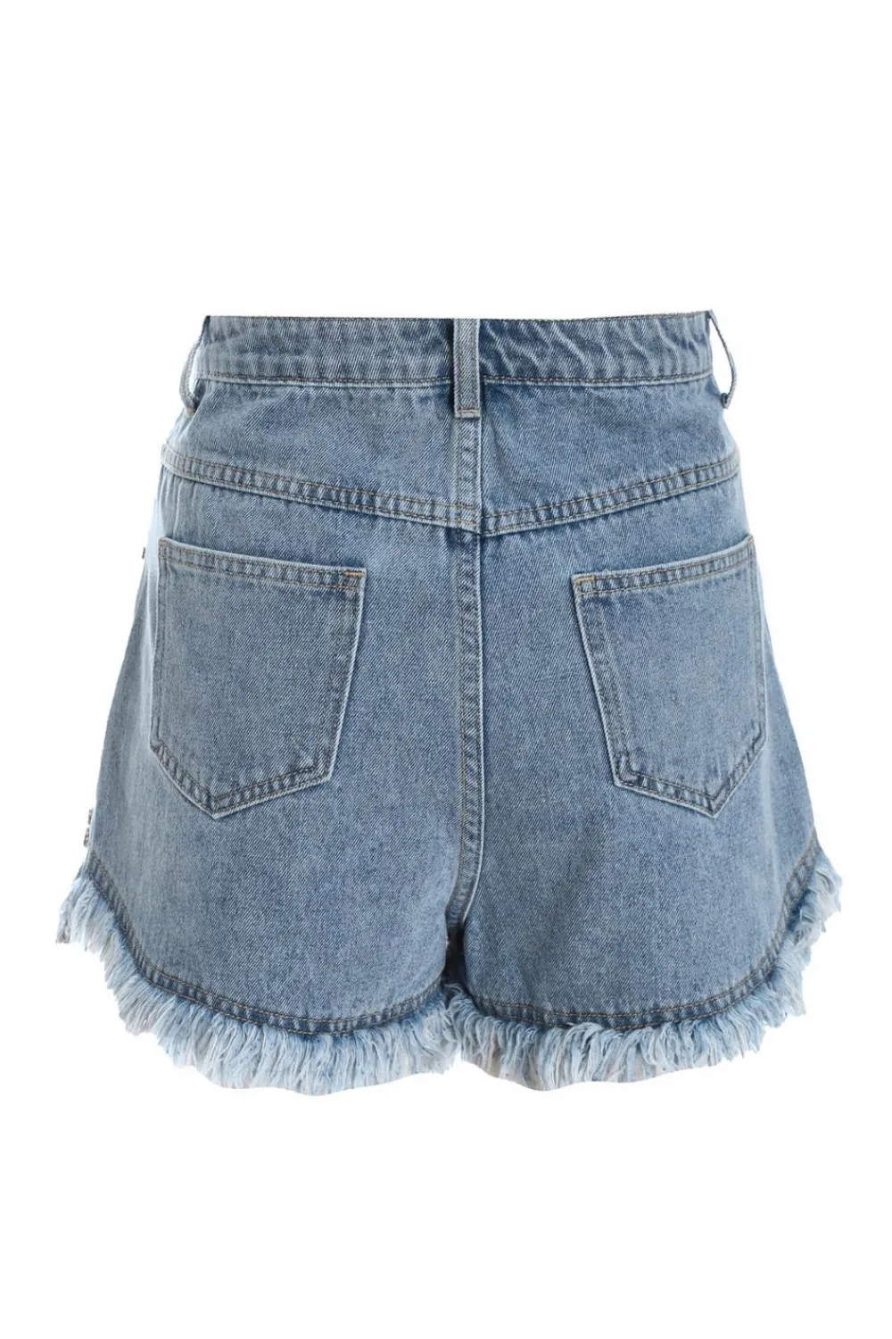 Quiz Summer Clothes|Shorts>Blue Denim Embellished Shorts