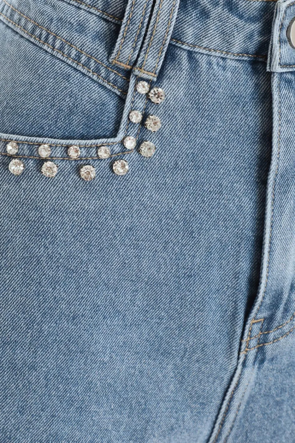 Quiz Summer Clothes|Shorts>Blue Denim Embellished Shorts