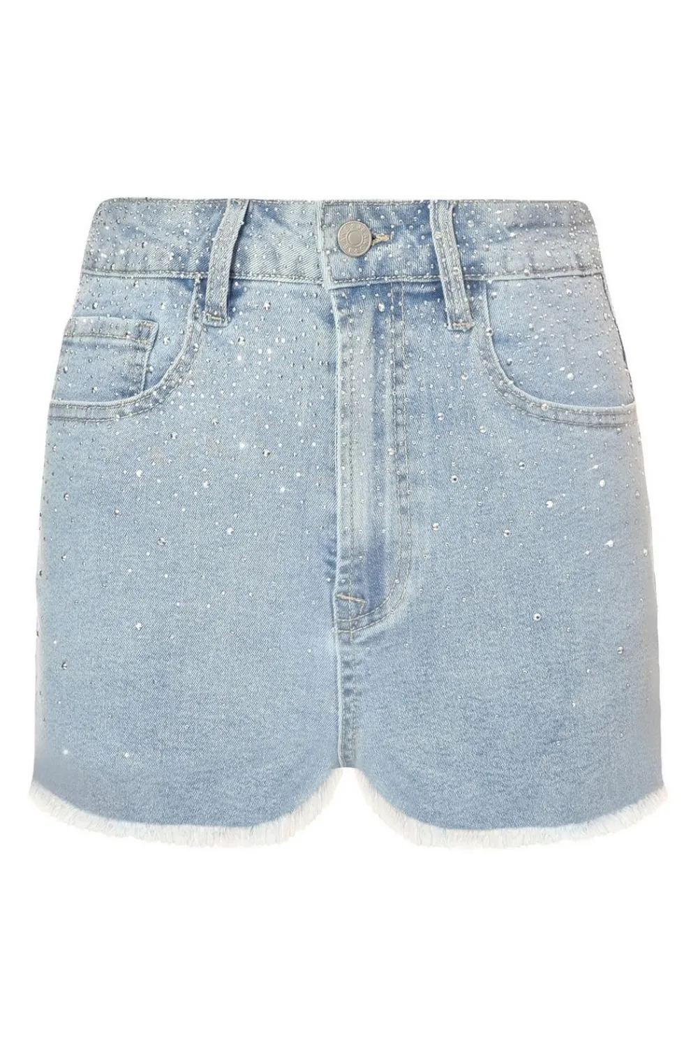 Quiz Summer Clothes|Shorts>Blue Denim Embellished Shorts