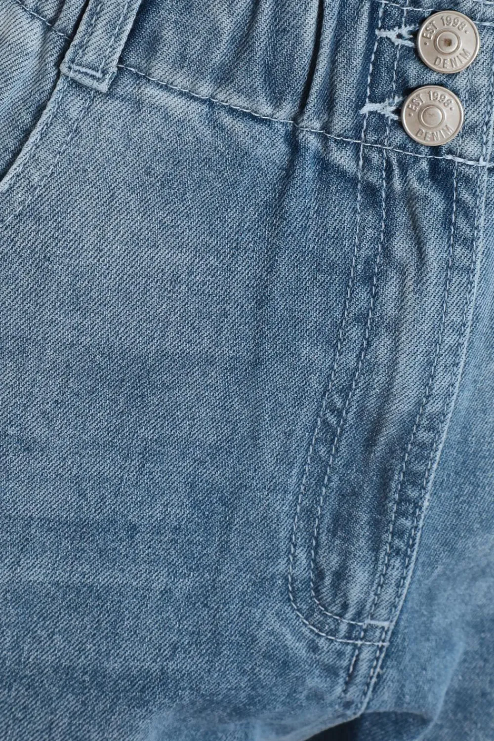 Quiz Jeans|Everyday Essentials>Blue Denim High Waisted Tapered Jeans