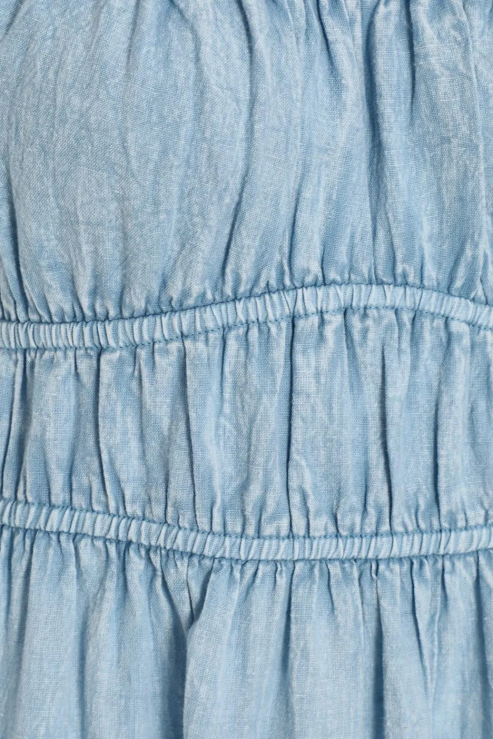 Quiz Summer Dresses|Midi Dresses>Blue Denim Puff Sleeve Midi Dress
