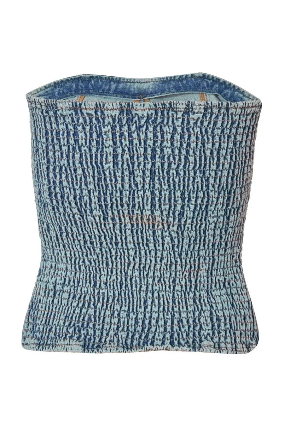Quiz Summer Tops|Going Out Tops>Blue Diamante Denim Corset Top
