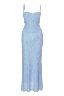 Quiz Prom Dresses|Prom & Ball>Blue Diamante Maxi Dress