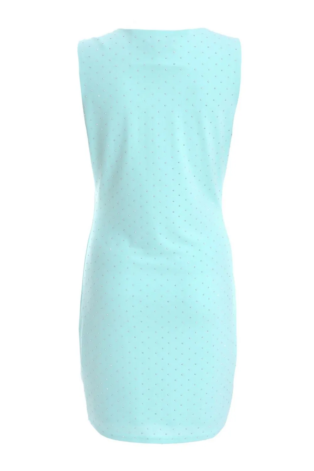 Quiz Summer Clothes|Mini Dresses>Blue Embellished Bodycon Mini Dress