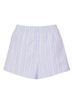 Quiz Summer Clothes|Shorts>Blue Gingham Shorts