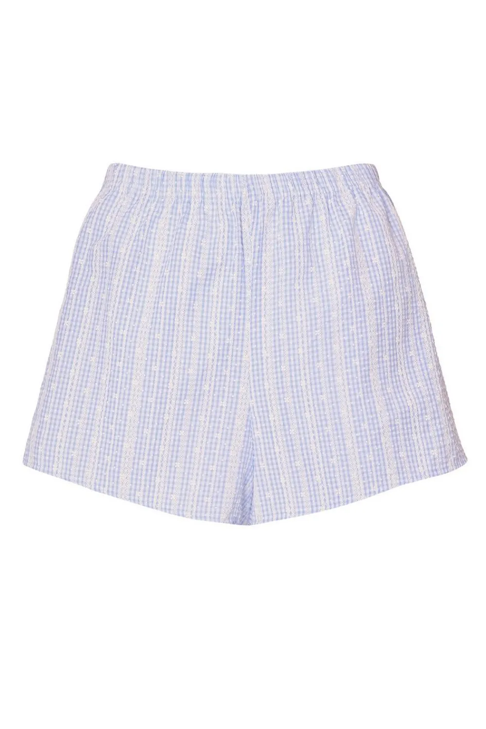 Quiz Summer Clothes|Shorts>Blue Gingham Shorts