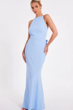 Quiz Prom & Ball|Evening Dresses>Halter Neck Fishtail Maxi Dress