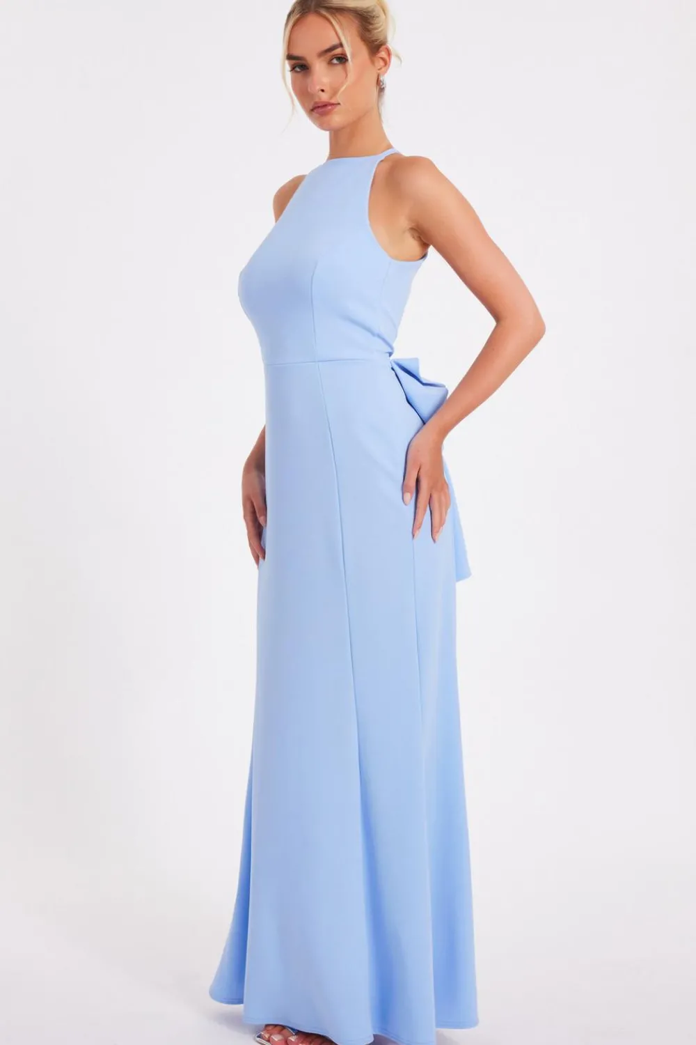 Quiz Prom & Ball|Evening Dresses>Halter Neck Fishtail Maxi Dress