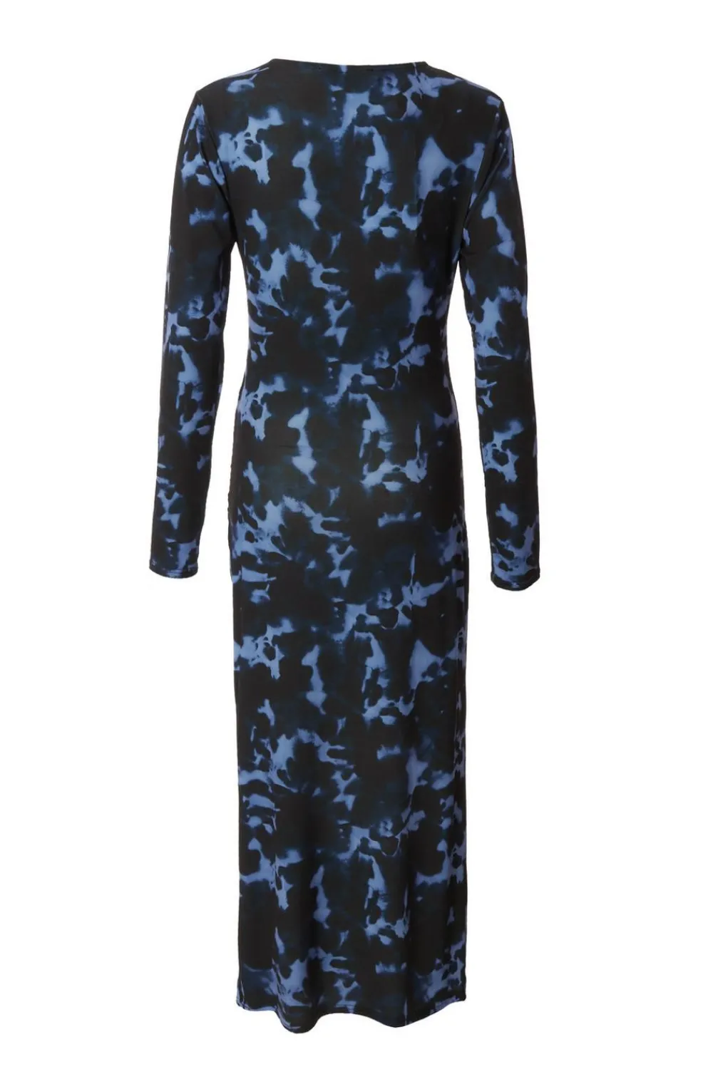 Quiz Modest|Going Out>Blue Marble Ruched Midi Dress