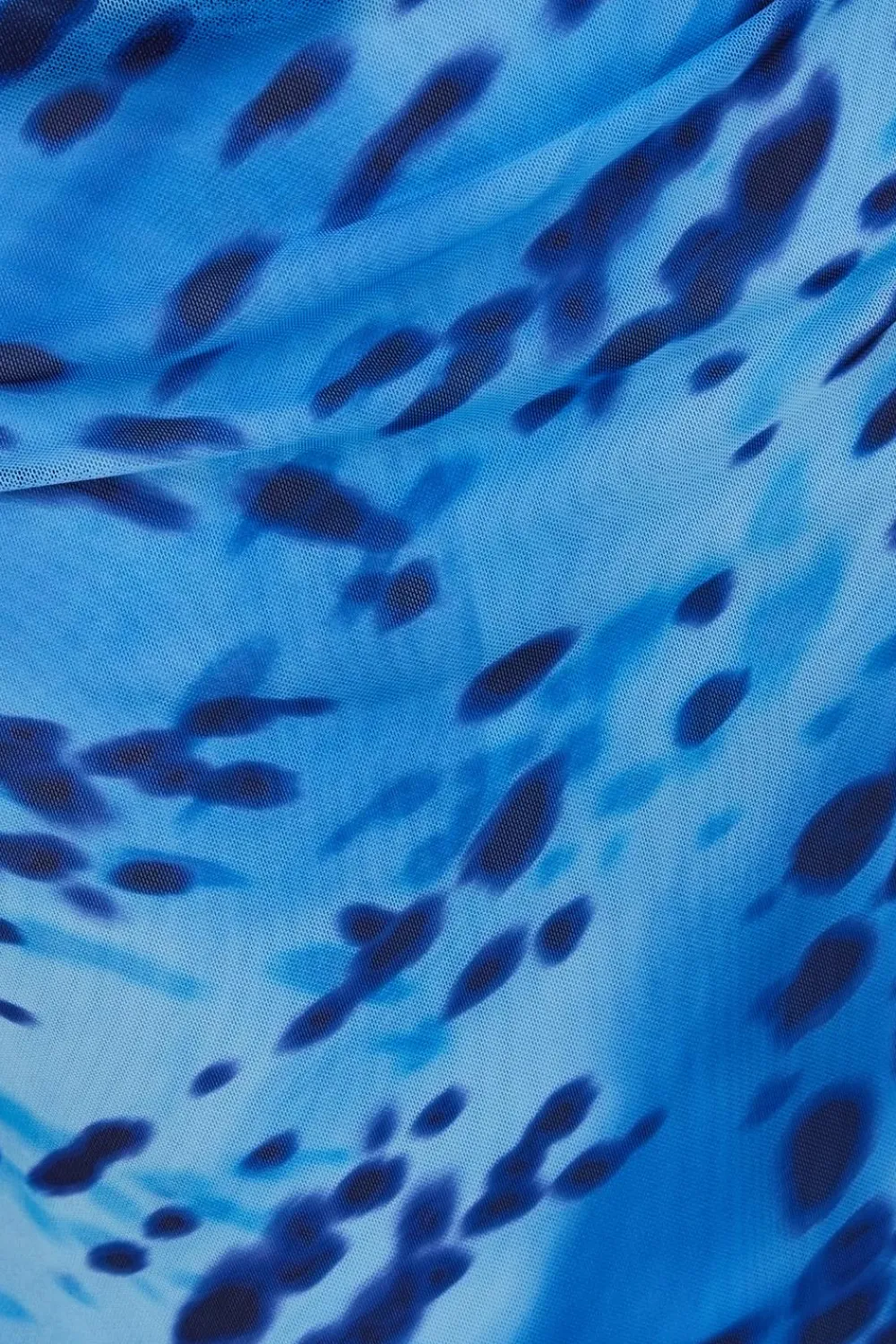 Quiz Summer Clothes|Skirts>Blue Mesh Animal Print Midaxi Skirt