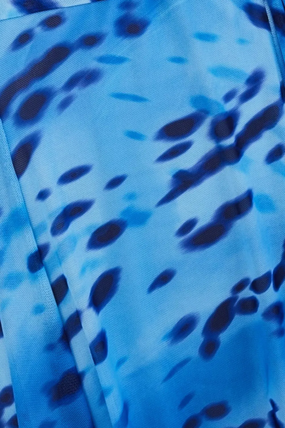 Quiz Summer Clothes|Going Out>Blue Mesh Animal Print Skater Dress