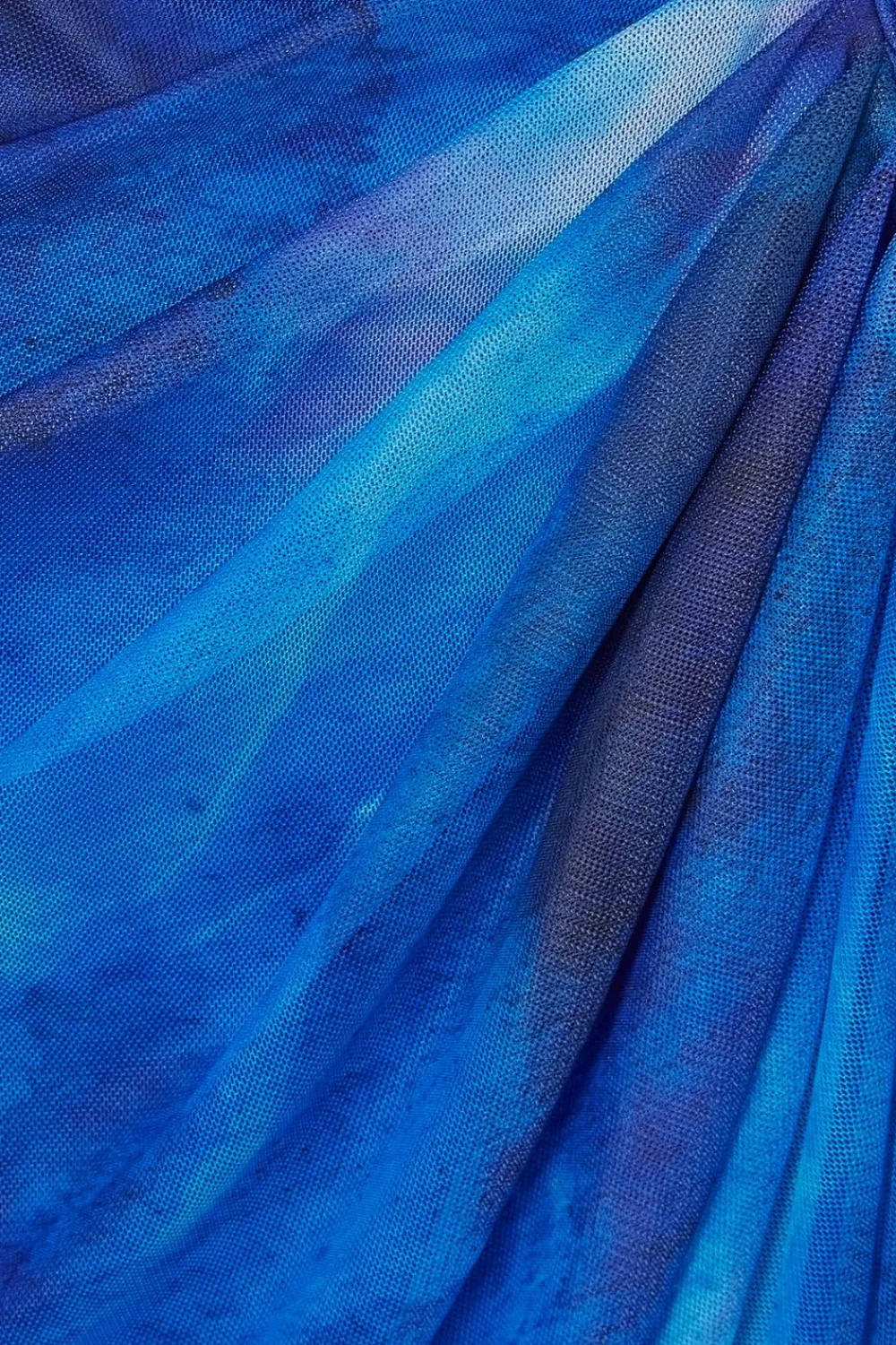 Quiz Summer Clothes|Holiday>Blue Mesh Marble Midi Dress