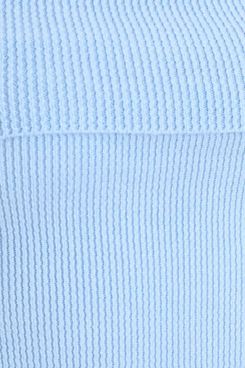 Quiz Bardot Tops|Tops>Blue Ribbed Bardot Jumper