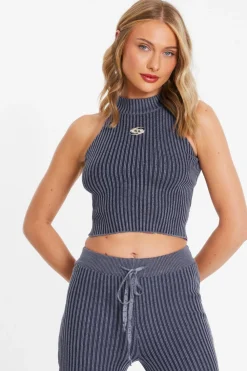 Quiz Summer Tops|Day Tops>Ribbed Racer Top
