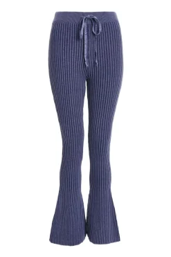 Quiz Trousers|Co-Ords>Blue Ribbed Trousers