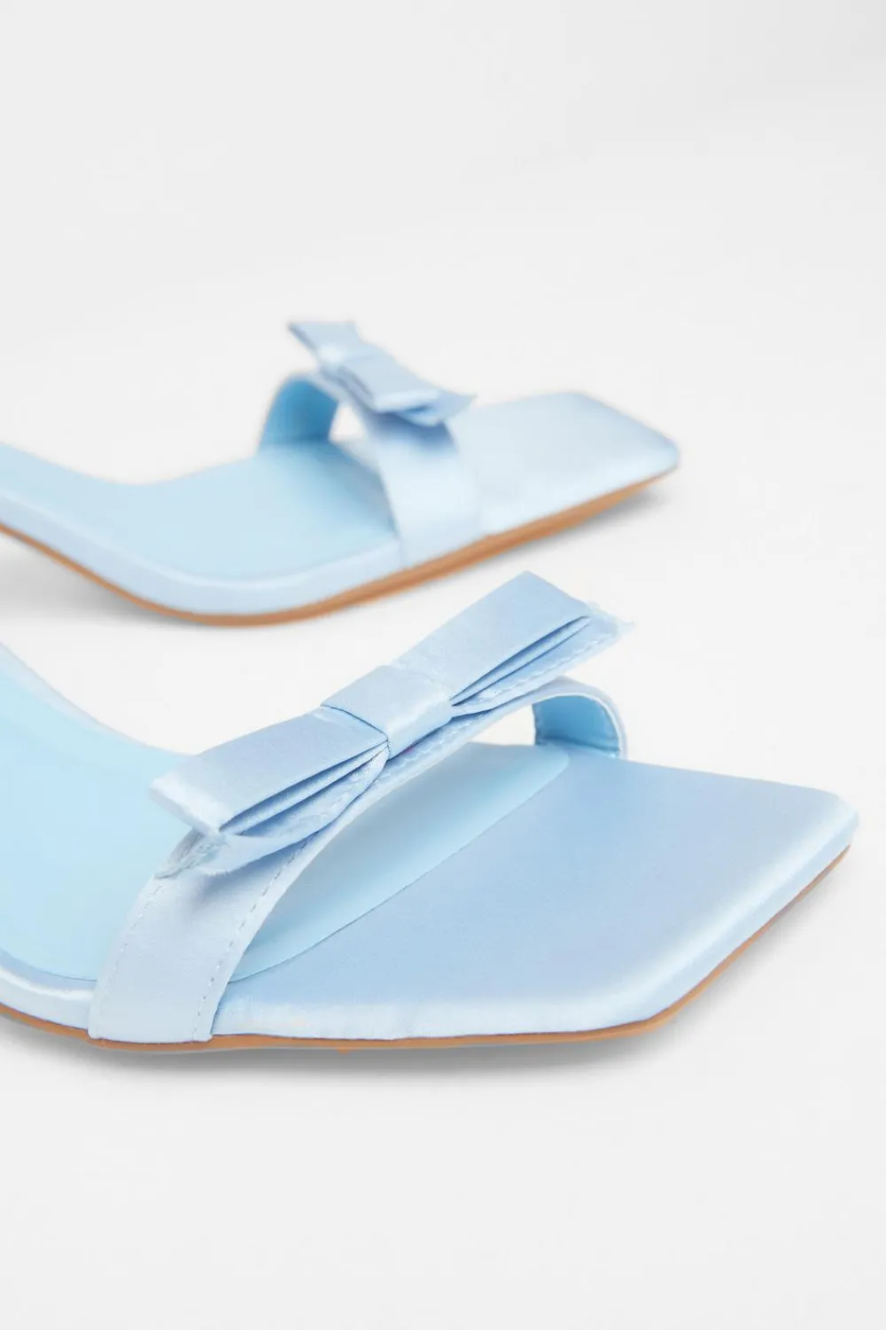 Quiz Shoe & Bag Sets|Heels>Satin Bow Heels