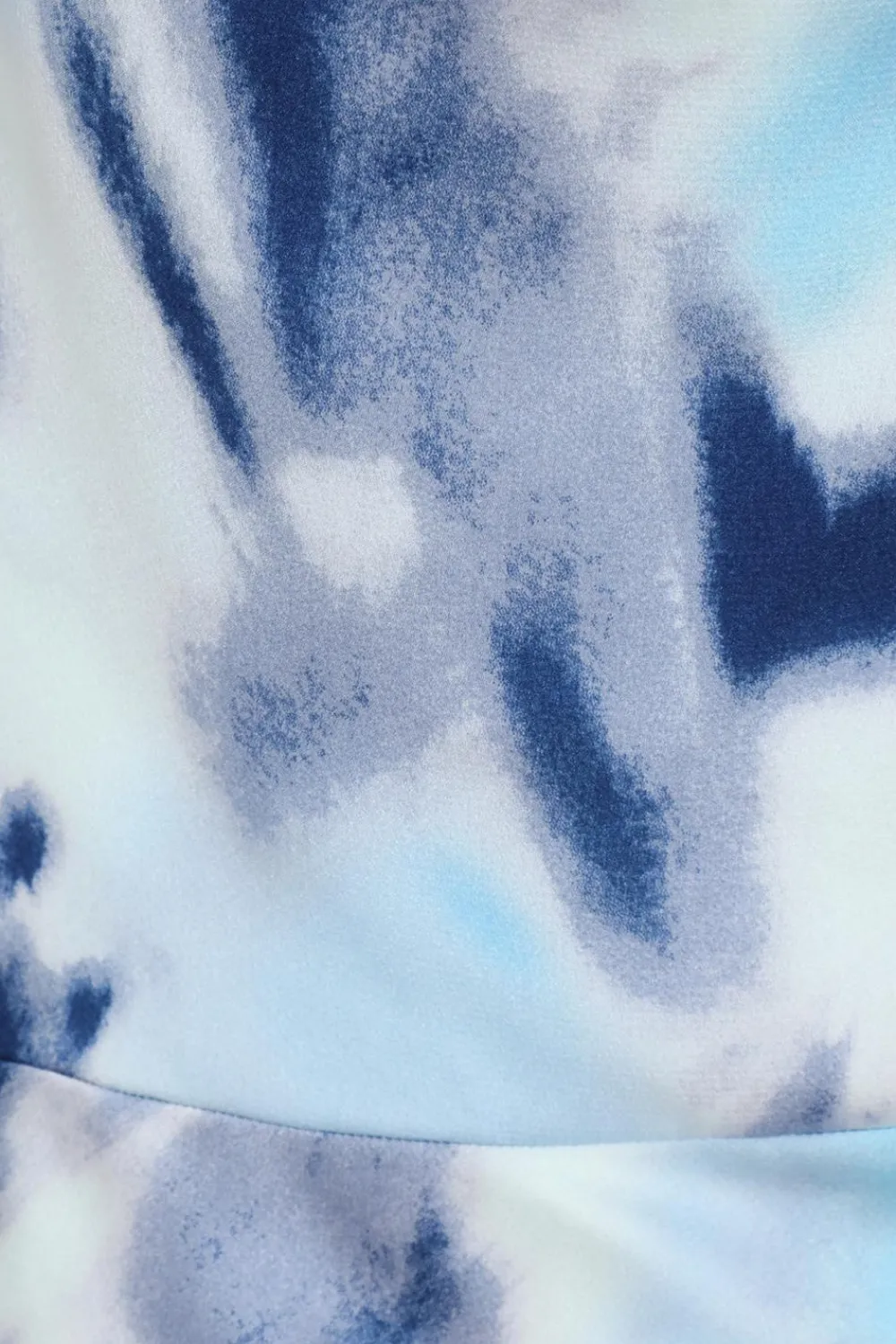 Quiz Wedding Guest Dresses|Summer Dresses>Blue Satin Marble Print Midi Dress