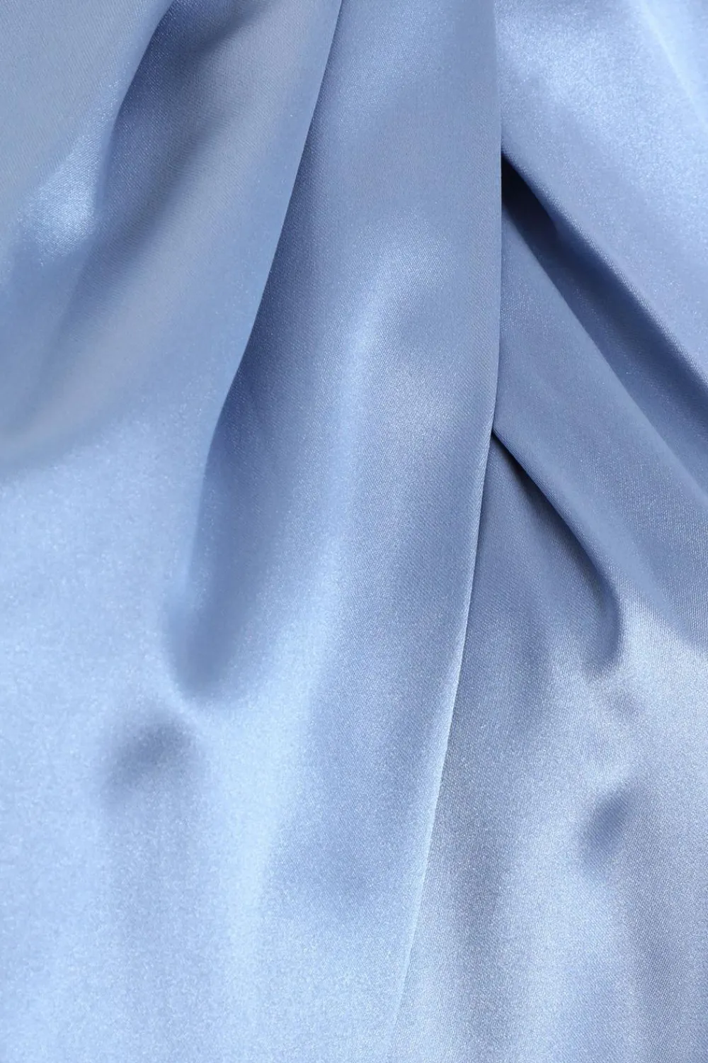 Quiz Shirts & Blouses|Going Out Tops>Blue Satin Twist Neck Crop Top