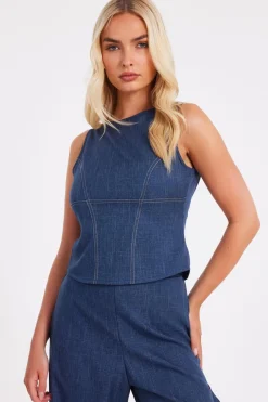 Quiz Summer Tops|Going Out Tops>Tie Back Top