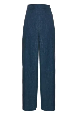 Quiz Trousers|Going Out>Blue Wide Leg Trousers