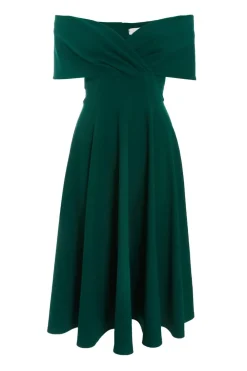 Quiz Wedding Guest Dresses|Midi Dresses>Bardot Skater Midi Dress
