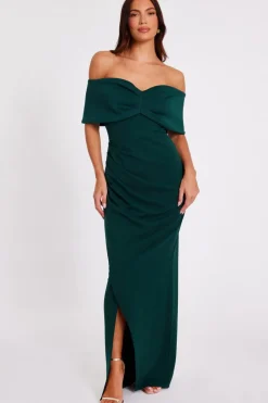 Quiz Evening Dresses|Prom Dresses>Bardot Wrap Maxi Dress