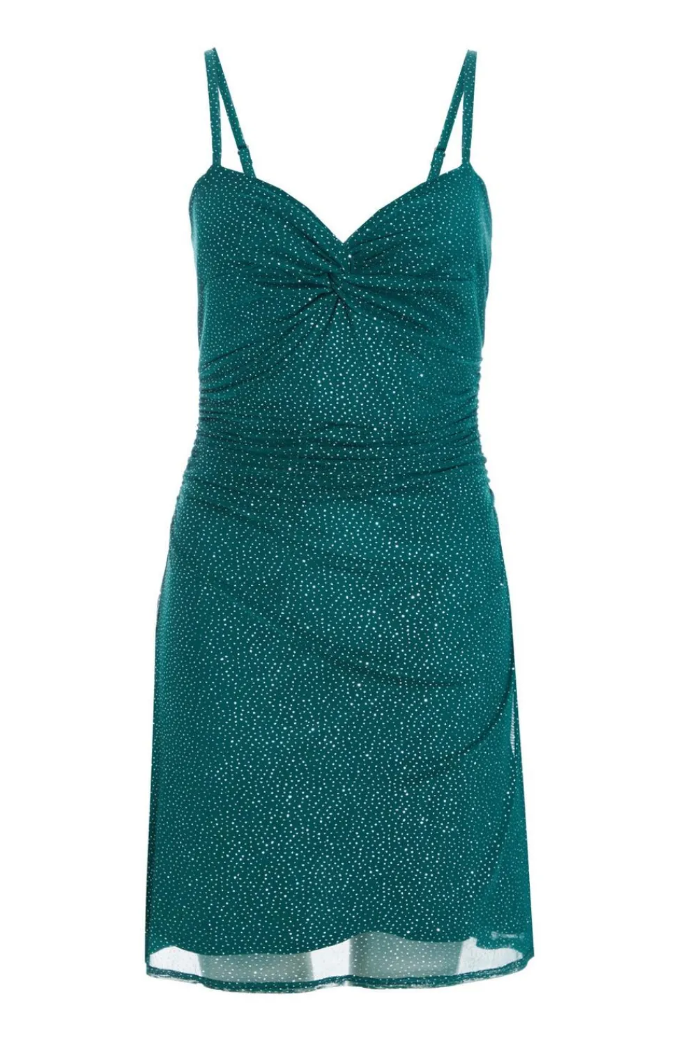 Quiz Mini Dresses|Green Dresses>Glitter Mesh Mini Dress