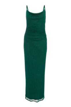 Quiz Evening Dresses|Midi Dresses>Glitter Mesh Midaxi Dress