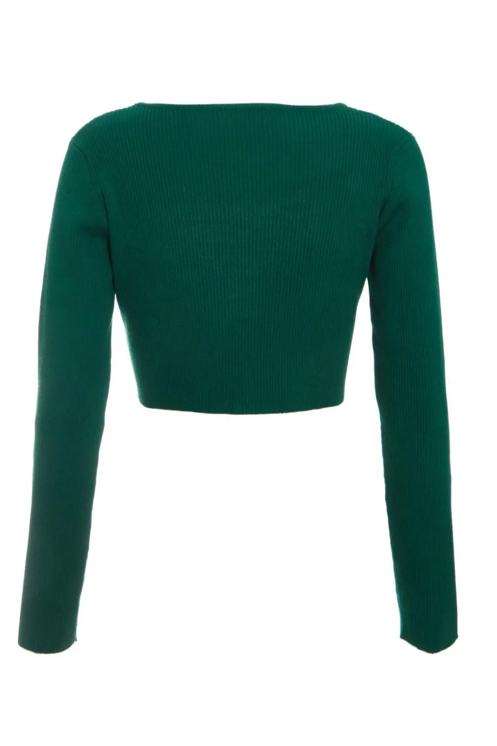 Quiz Going Out Tops|Crop Tops>Knit Diamante Crop Top