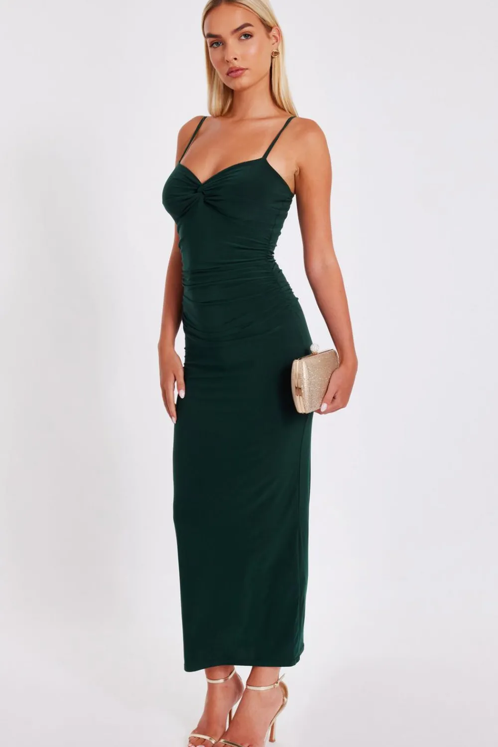 Quiz Going Out|Dresses>Knot Detail Midaxi Dress