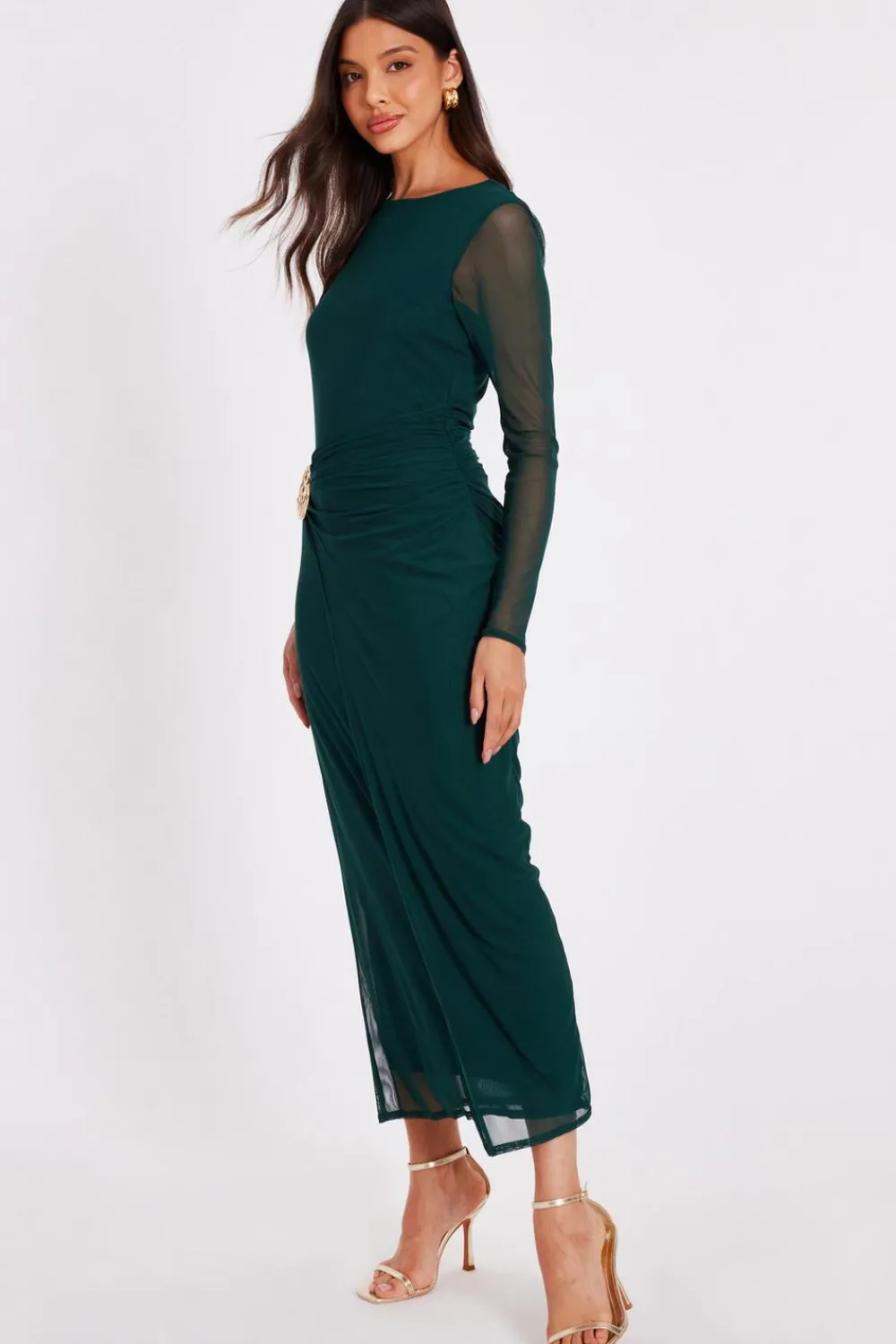 Quiz Modest|Going Out>Mesh Buckle Midaxi Dress